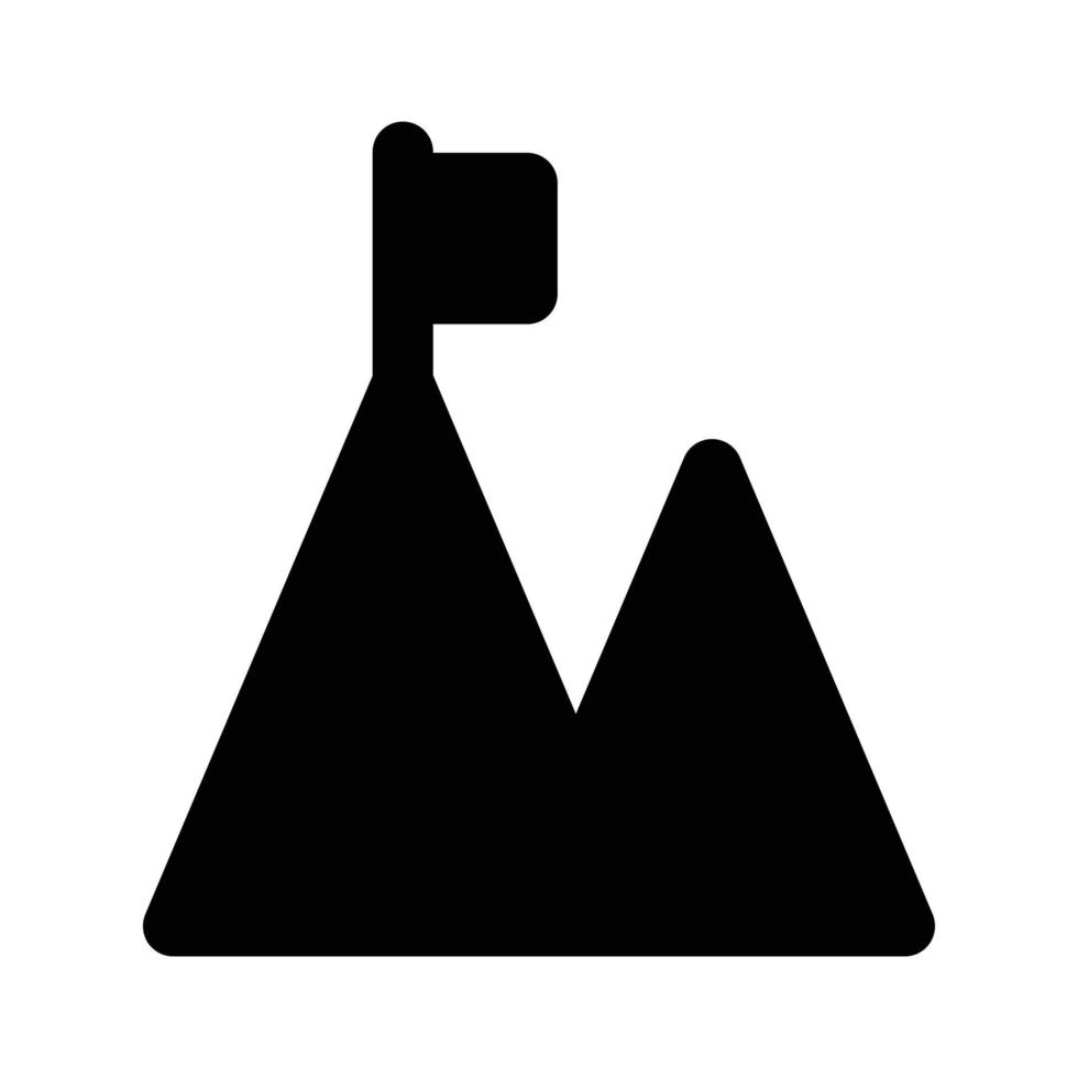 icône de vecteur de montagne de but qui convient au travail commercial et la modifie ou la modifie facilement