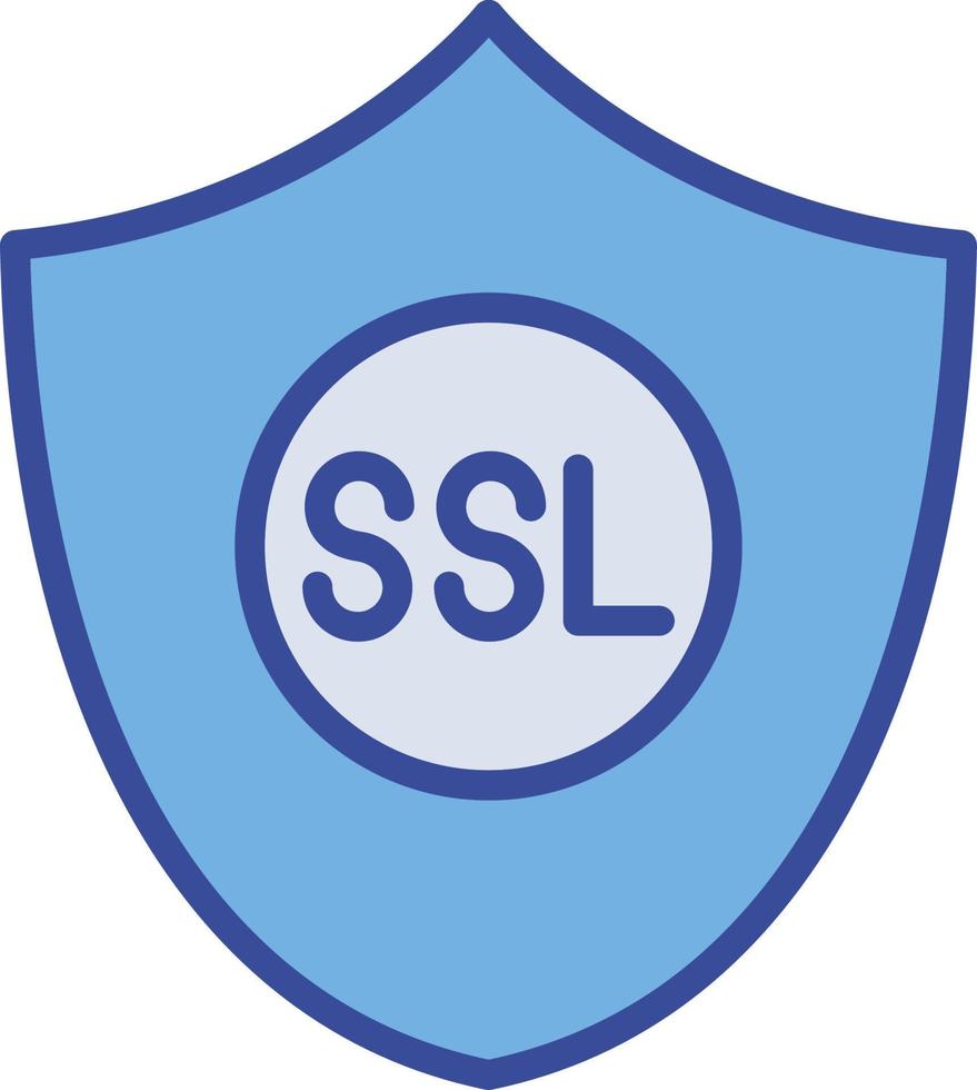 icône de vecteur isolé de protection ssl qui peut facilement modifier ou éditer
