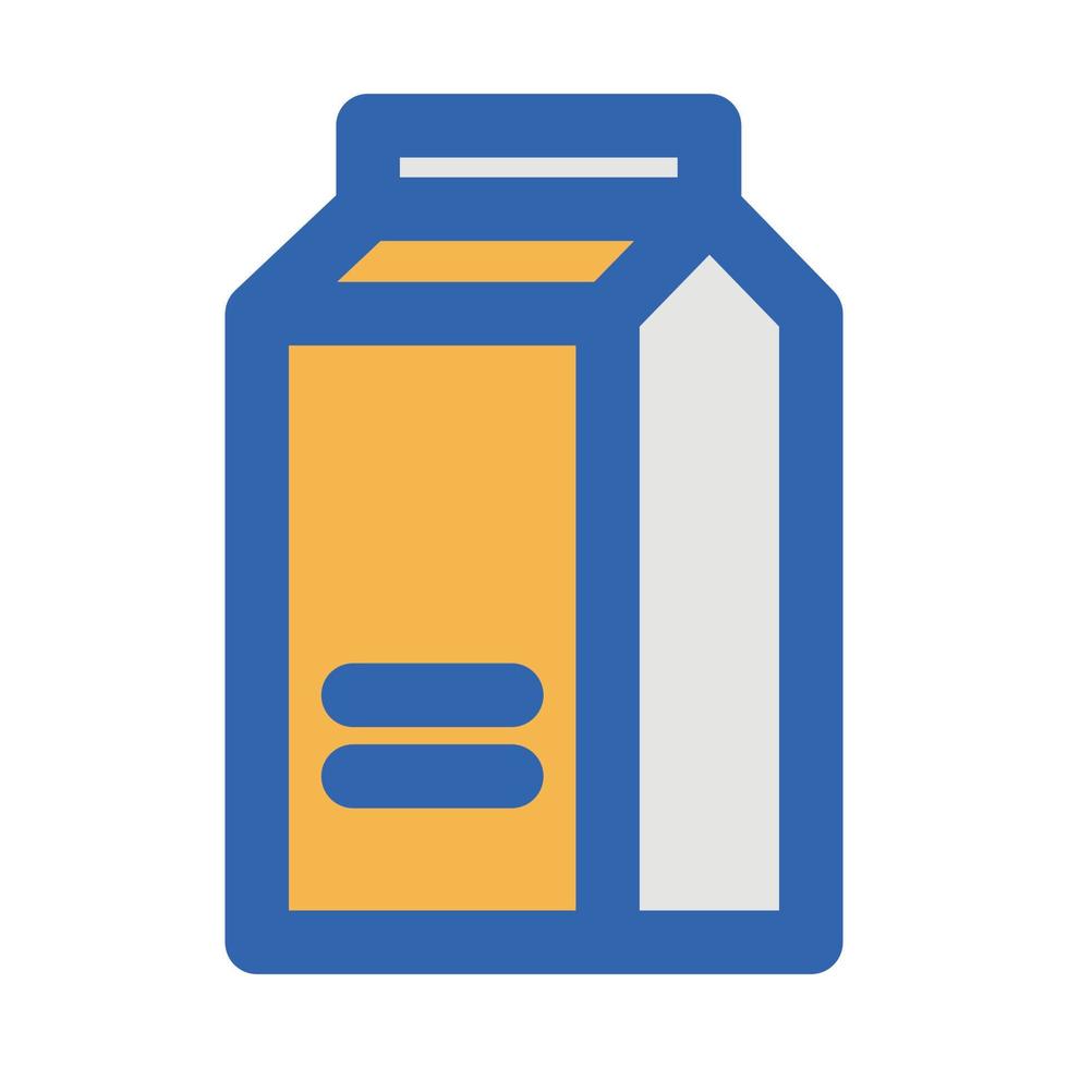 icône de vecteur de lait en carton qui convient au travail commercial et la modifie ou la modifie facilement