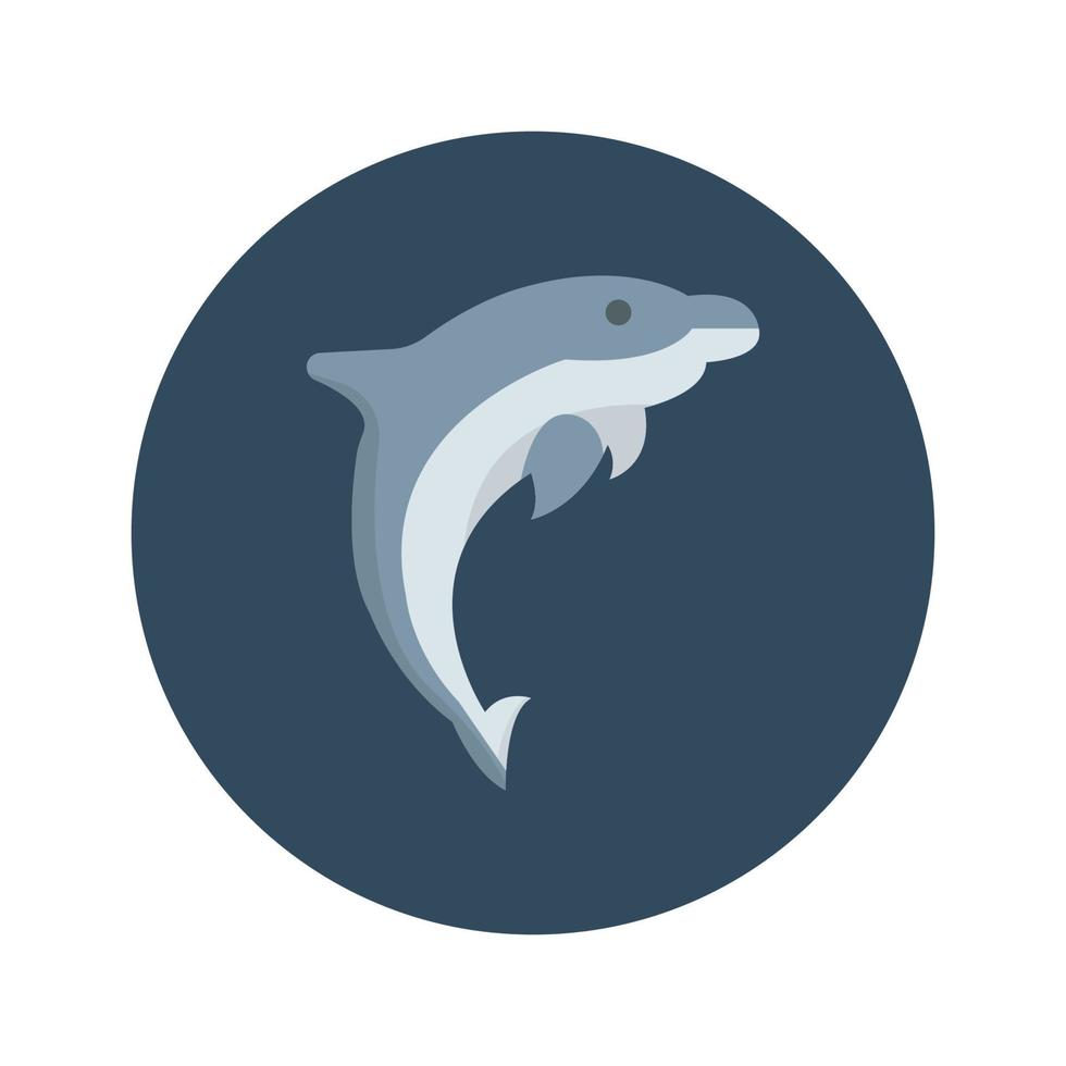 icône de vecteur animal baleine qui convient au travail commercial et la modifie ou la modifie facilement