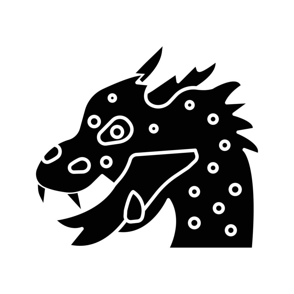 icône de vecteur de monstre dragon qui convient au travail commercial et le modifie ou le modifie facilement