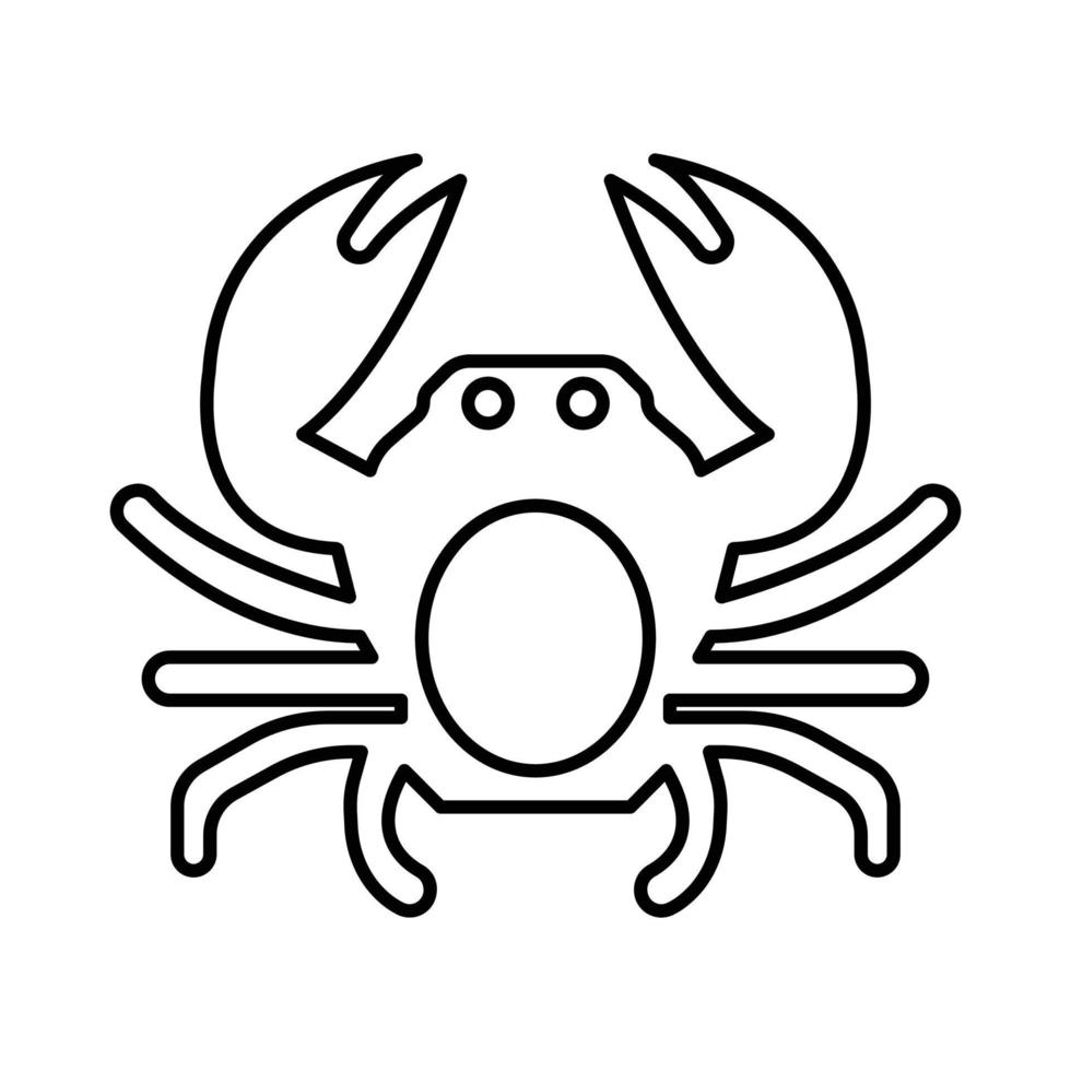 icône de vecteur animal crustacé qui convient au travail commercial et le modifie ou le modifie facilement