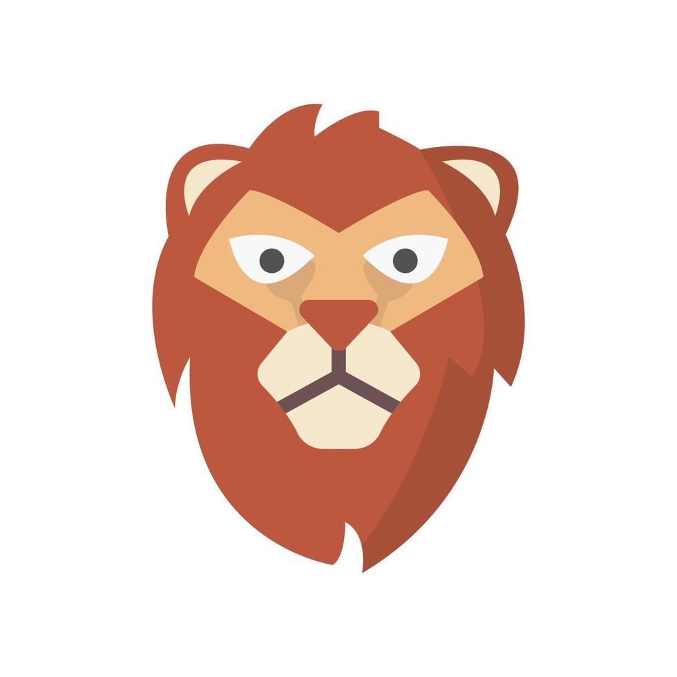 icône de vecteur animal lion qui convient au travail commercial et le modifie ou le modifie facilement