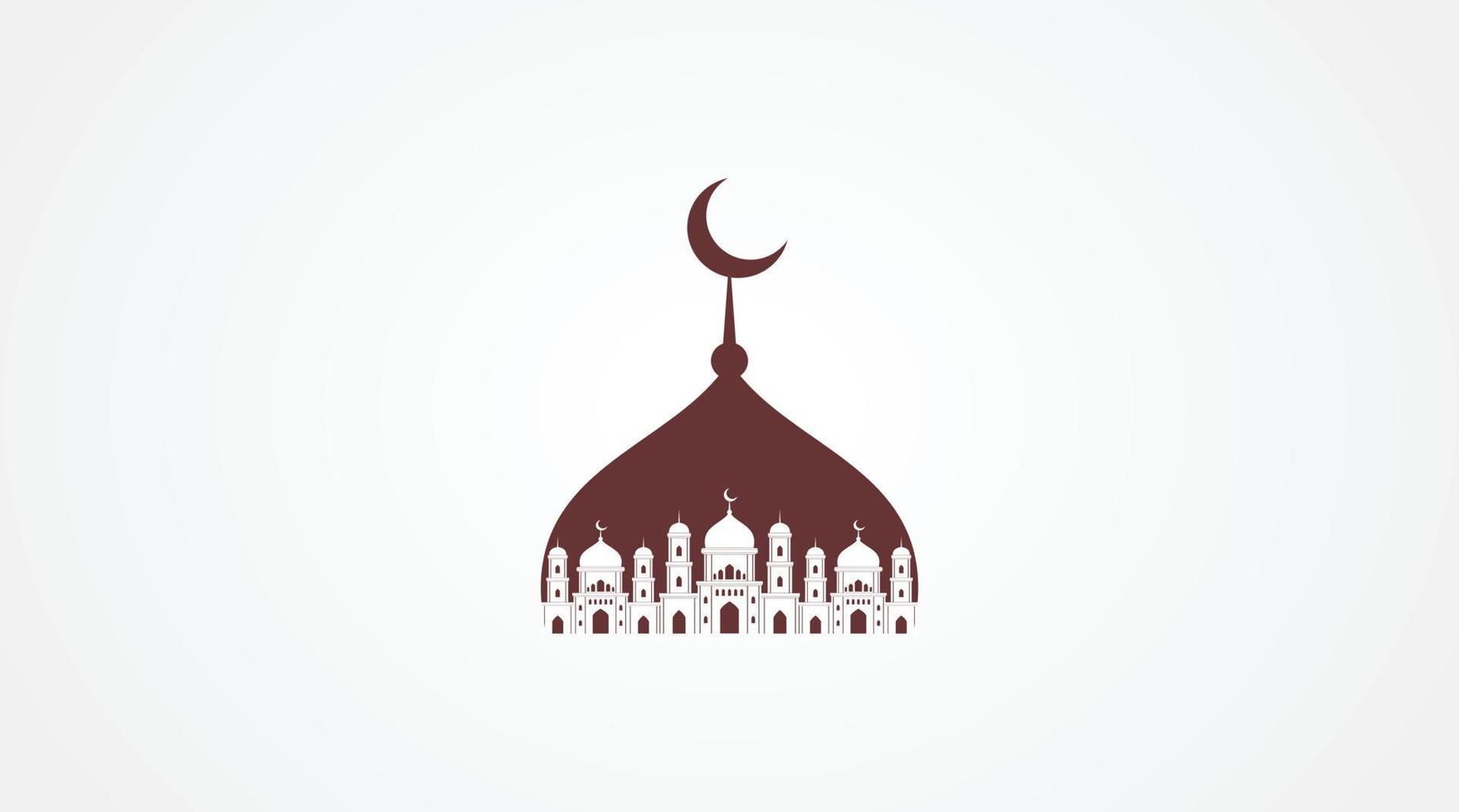 conception de fond islamique. fond de ramadan kareem. fond de l'aïd moubarak vecteur