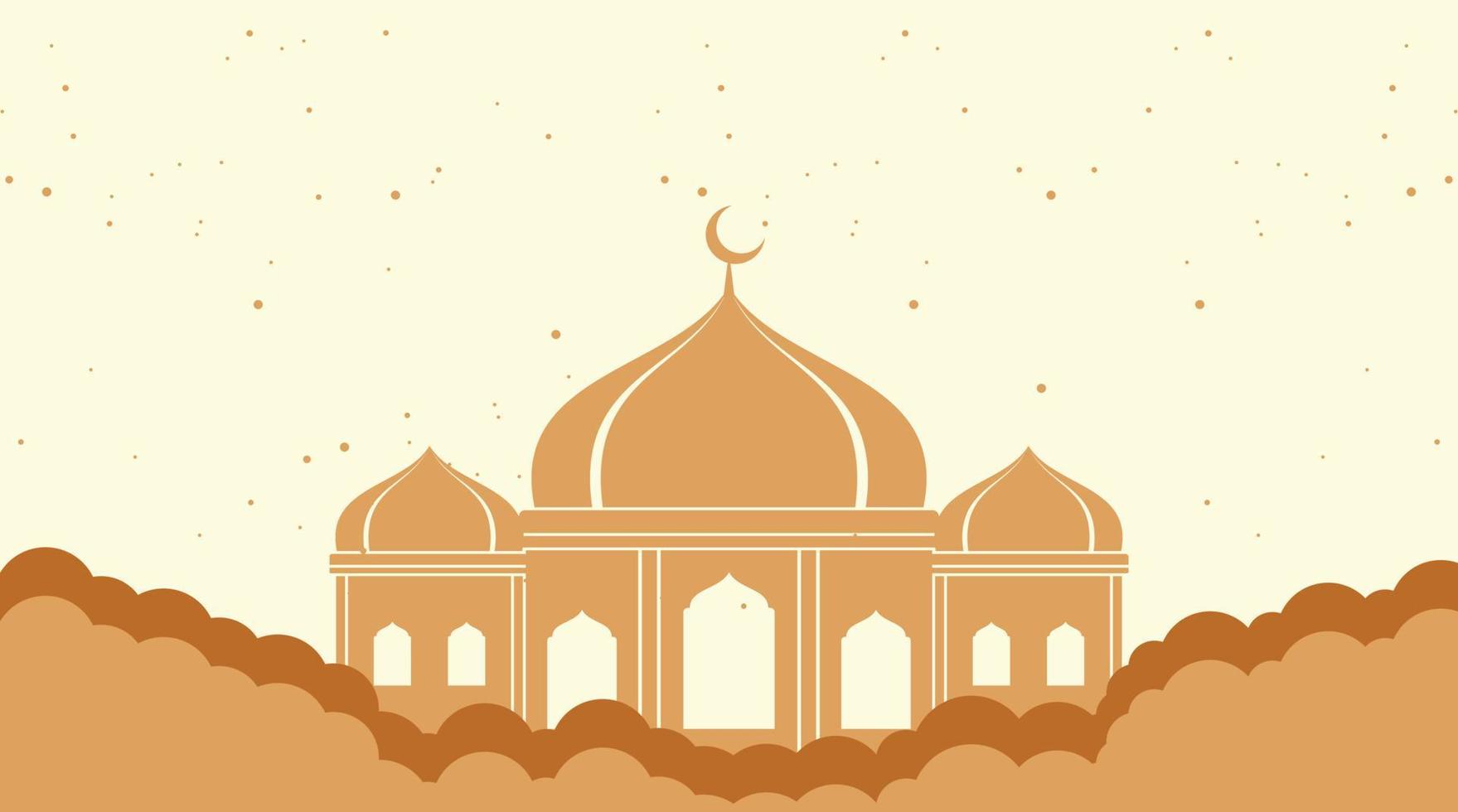 conception de fond islamique. fond de ramadan. fond de l'aïd moubarak vecteur