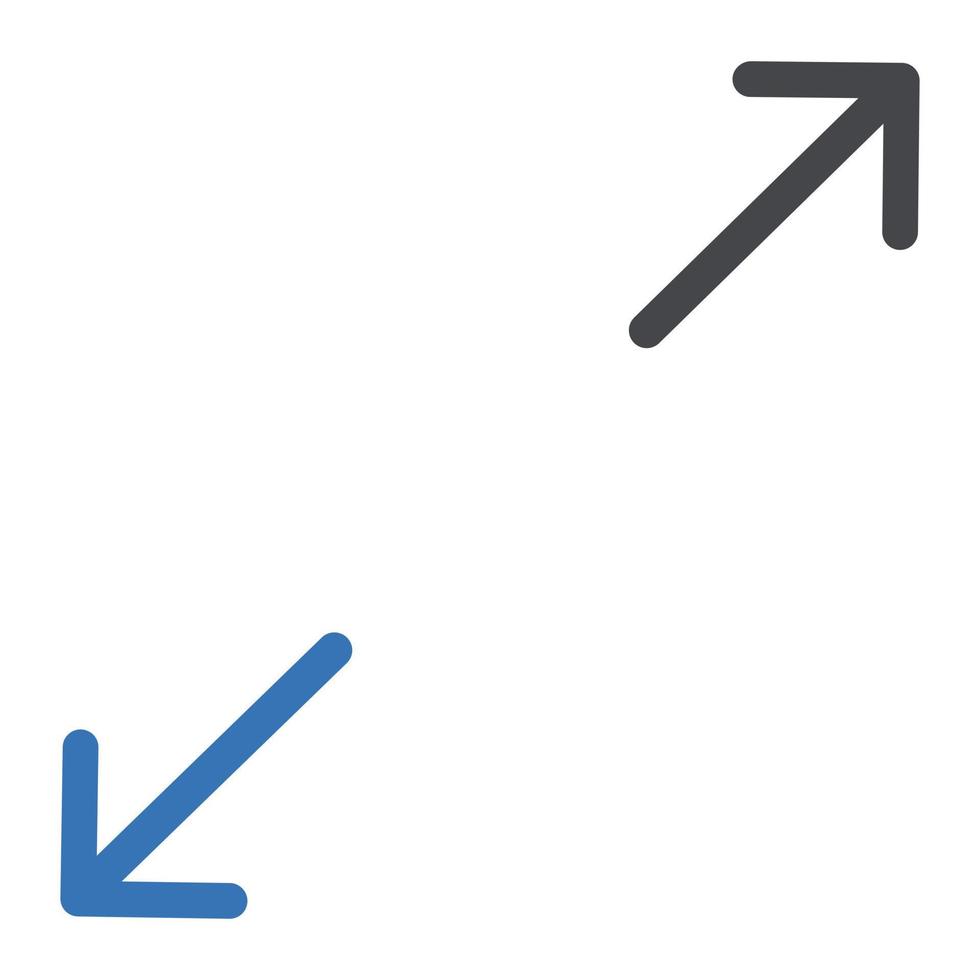redimensionner l'illustration vectorielle sur un fond. symboles de qualité premium. icônes vectorielles pour le concept et la conception graphique. vecteur