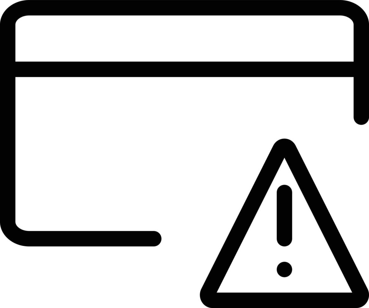 illustration vectorielle d'avertissement de carte sur un fond. symboles de qualité premium. icônes vectorielles pour le concept et la conception graphique. vecteur