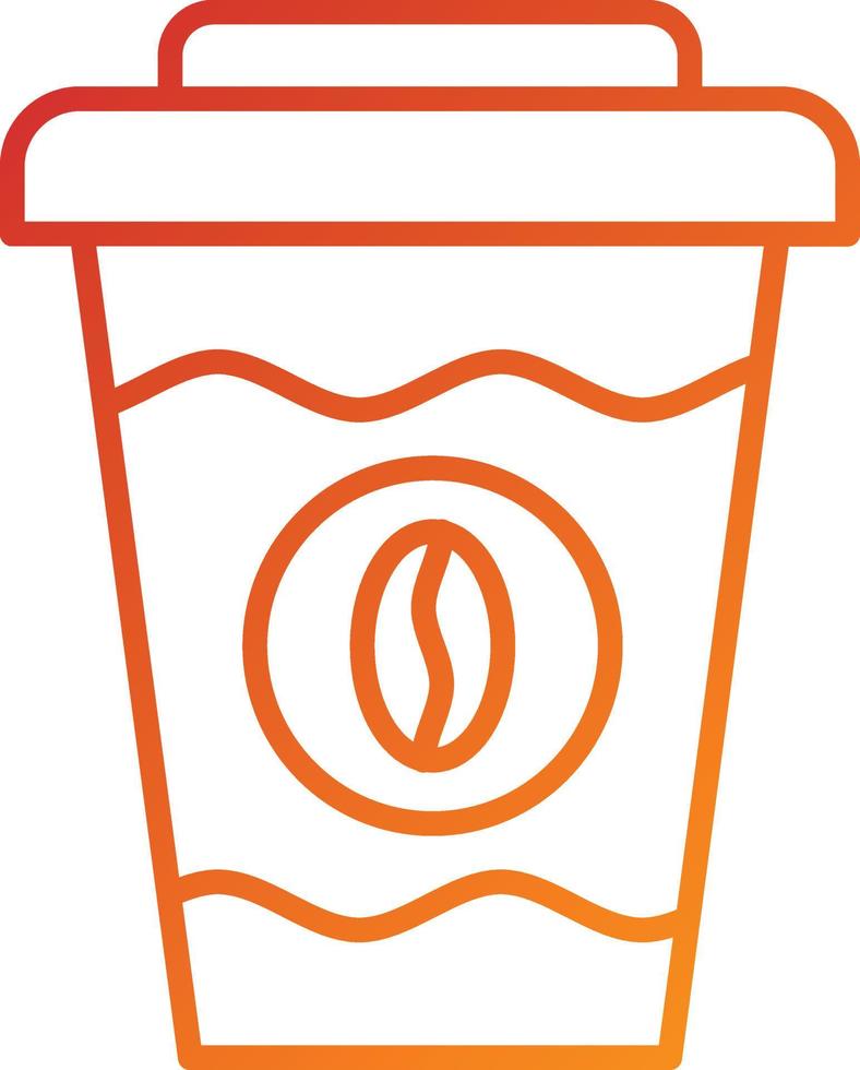 style d'icône de tasse à café vecteur