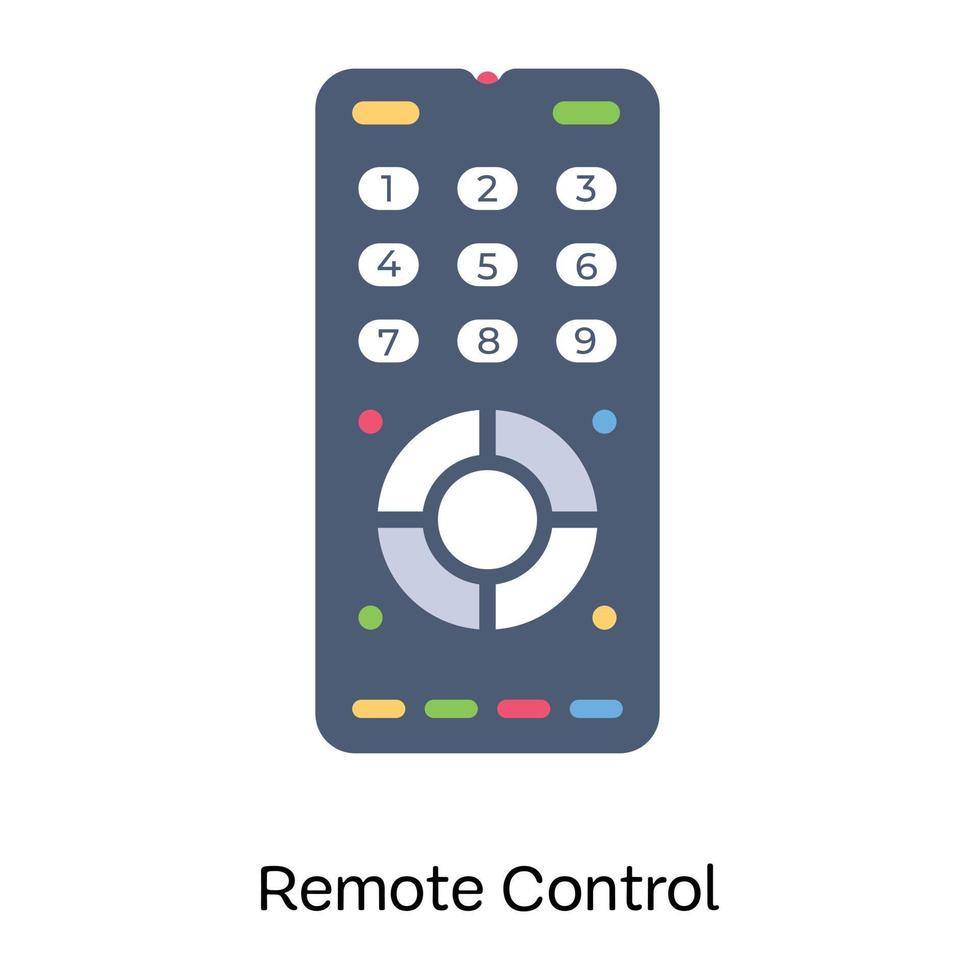 saisissez cette icône plate modifiable de la télécommande vecteur