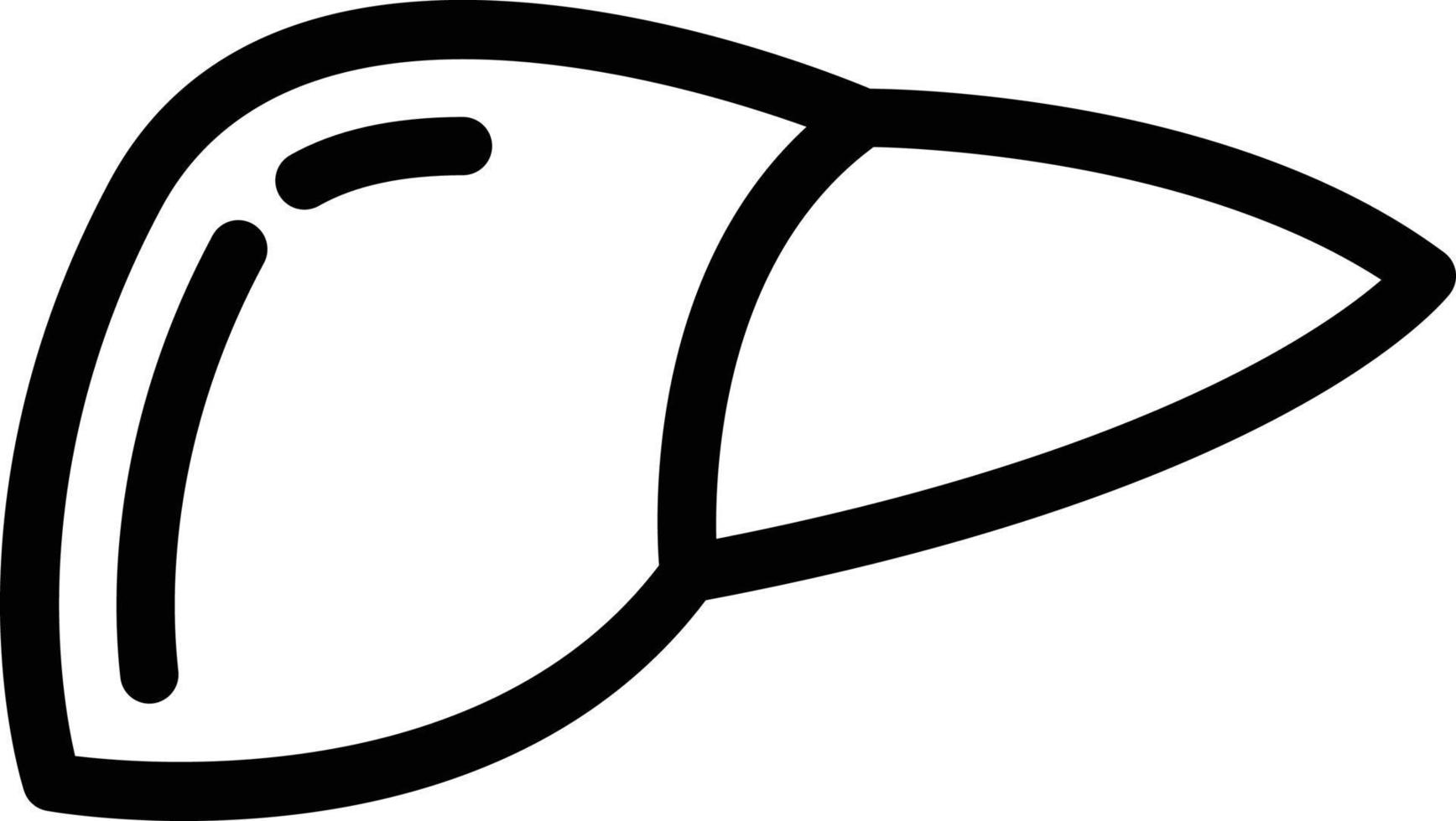 illustration vectorielle du foie sur un background.symboles de qualité premium. icônes vectorielles pour le concept et la conception graphique. vecteur