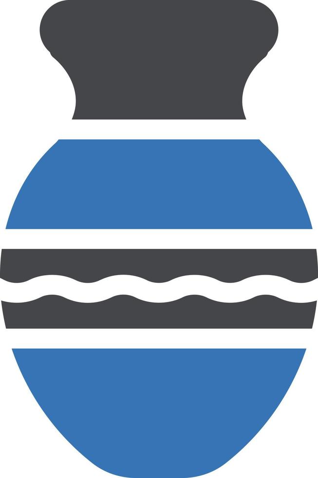 illustration vectorielle de vase sur un fond. symboles de qualité premium. icônes vectorielles pour le concept et la conception graphique. vecteur