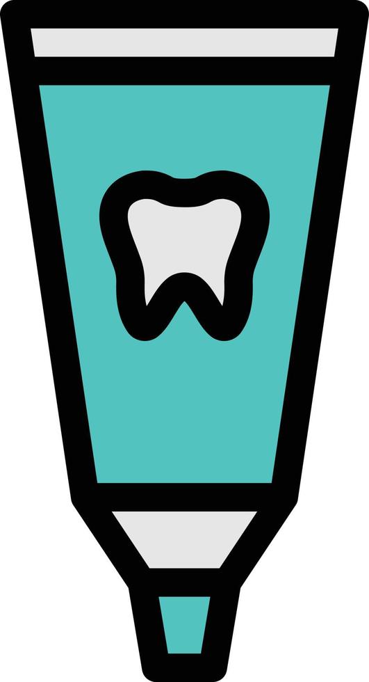 illustration vectorielle de dentifrice sur un background.symboles de qualité premium. icônes vectorielles pour le concept et la conception graphique. vecteur