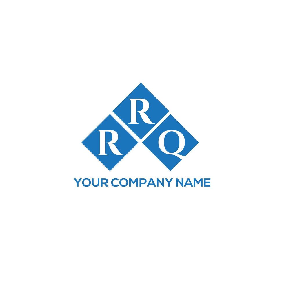 concept de logo de lettre initiales créatives rrq. conception de lettre rrq. création de logo de lettre rrq sur fond blanc. concept de logo de lettre initiales créatives rrq. conception de lettre rrq. vecteur