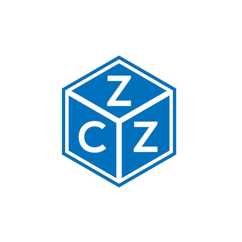 création de logo de lettre zcz sur fond blanc. concept de logo de lettre initiales créatives zcz. conception de lettre zcz. vecteur