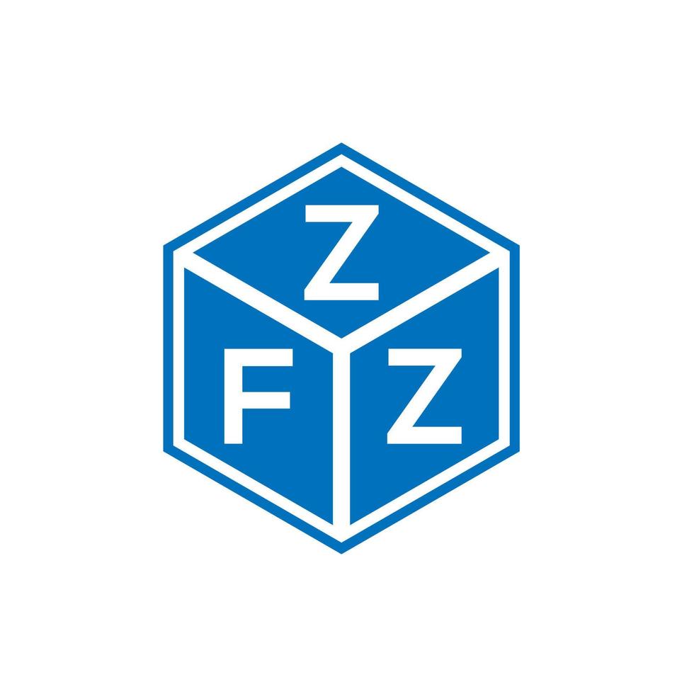 création de logo de lettre zfz sur fond blanc. concept de logo de lettre initiales créatives zfz. conception de lettre zfz. vecteur