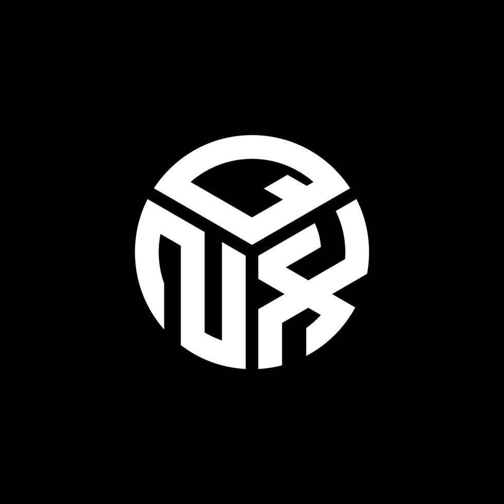 concept de logo de lettre initiales. conception de lettre qnx. création de logo de lettre qnx sur fond noir. concept de logo de lettre initiales créatives qnx. conception de lettre qnx. création de logo de lettre qnx sur fond noir. q vecteur