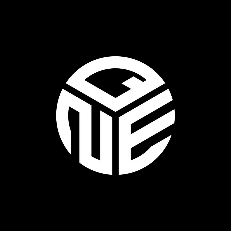 qne concept de logo de lettre initiales créatives. qne lettre design.qne lettre logo design sur fond noir. qne concept de logo de lettre initiales créatives. conception de lettre qne. vecteur