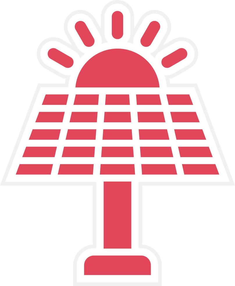 style d'icône de panneau solaire vecteur
