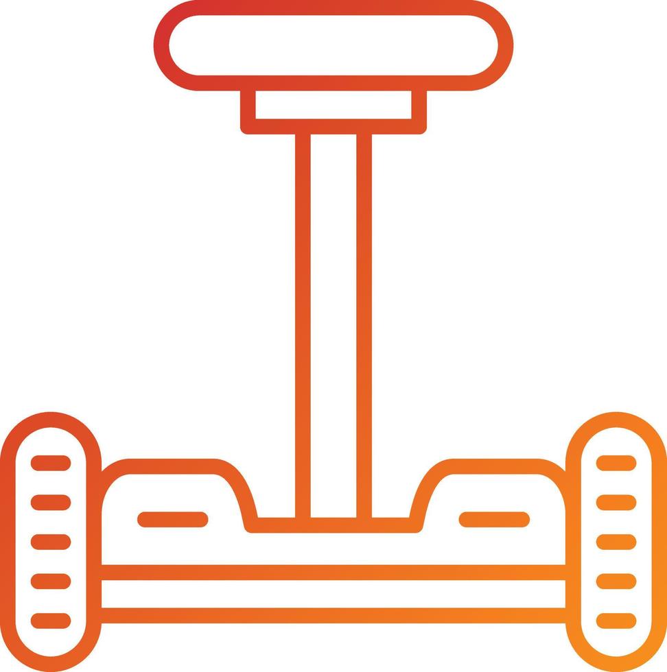 style d'icône hoverboard vecteur