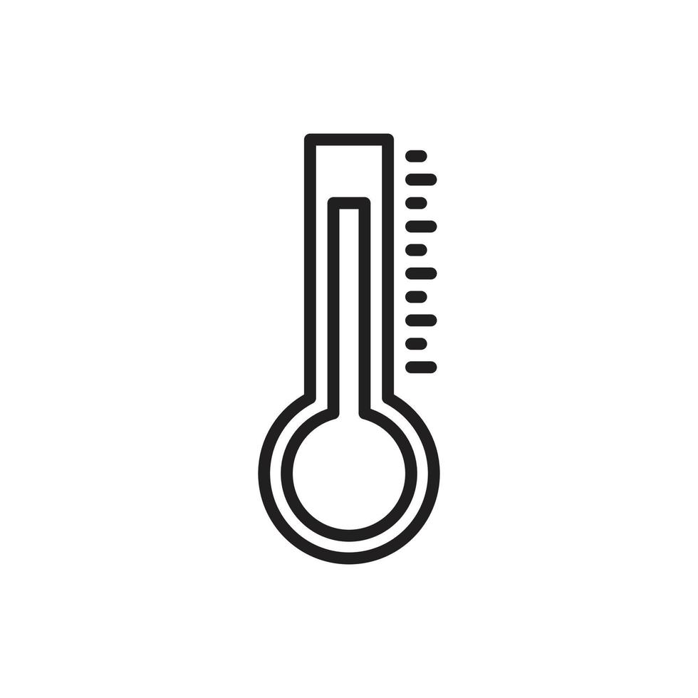 vecteur de haute météo thermomètre pour l'illustration web du symbole d'icône