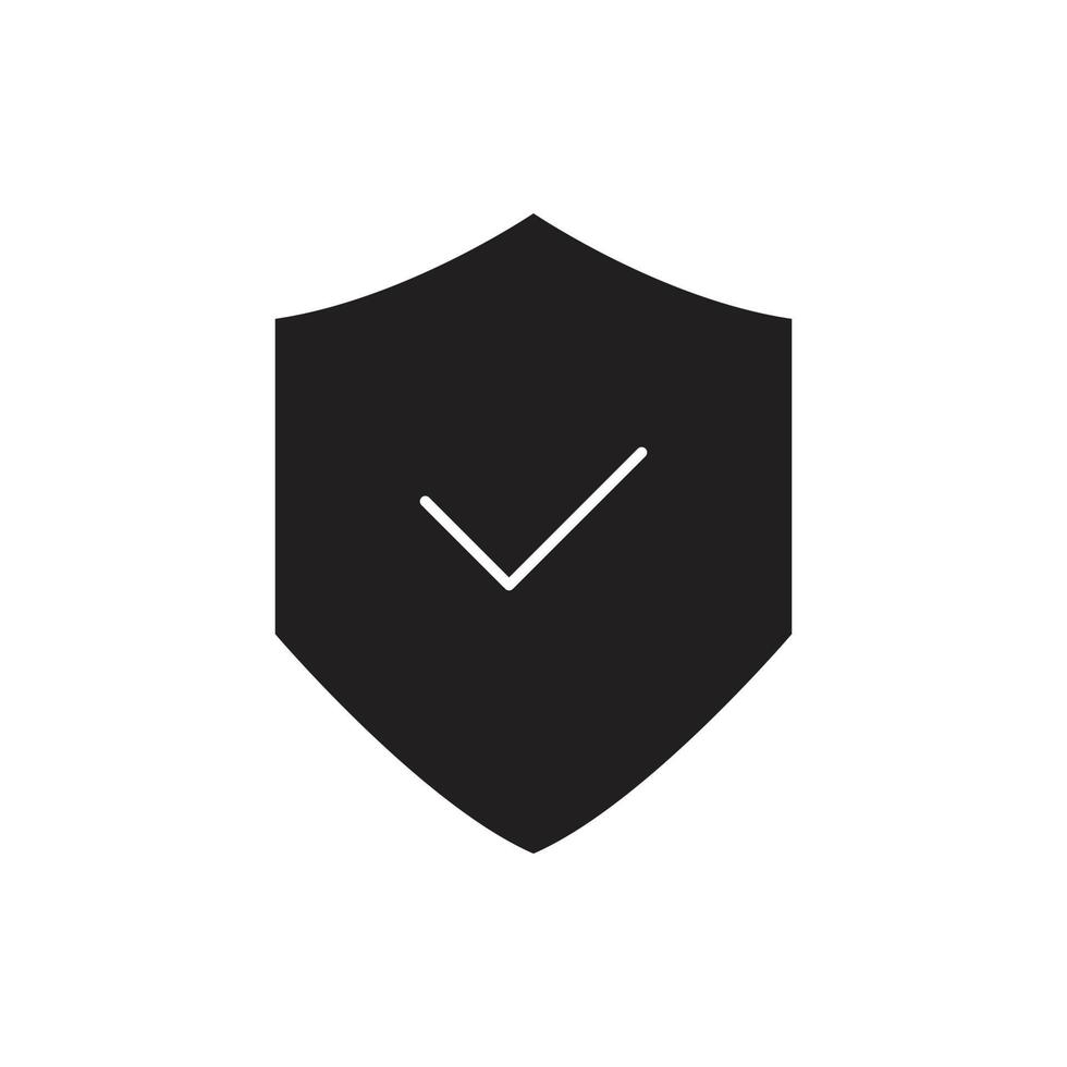 silhouette de vecteur de bouclier pour l'icône de symbole de site Web