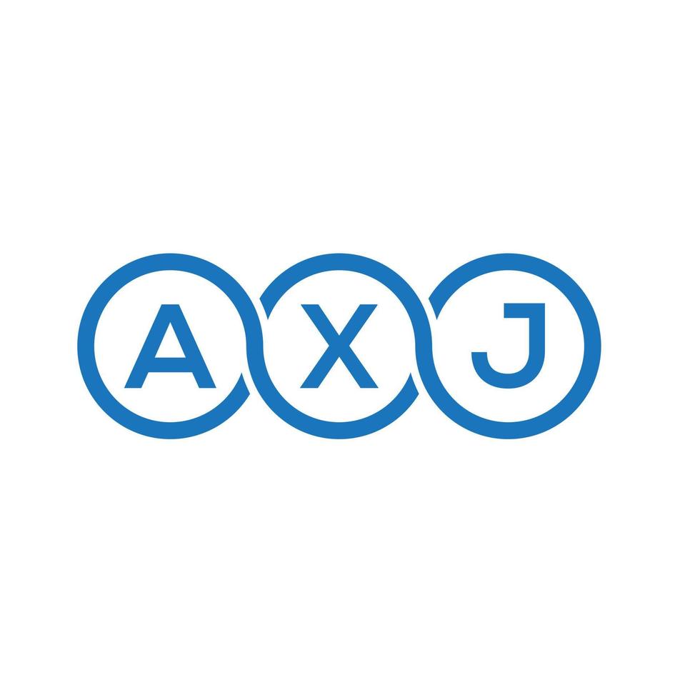 création de logo de lettre axj sur fond blanc. concept de logo de lettre initiales créatives axj. conception de lettre axj. vecteur