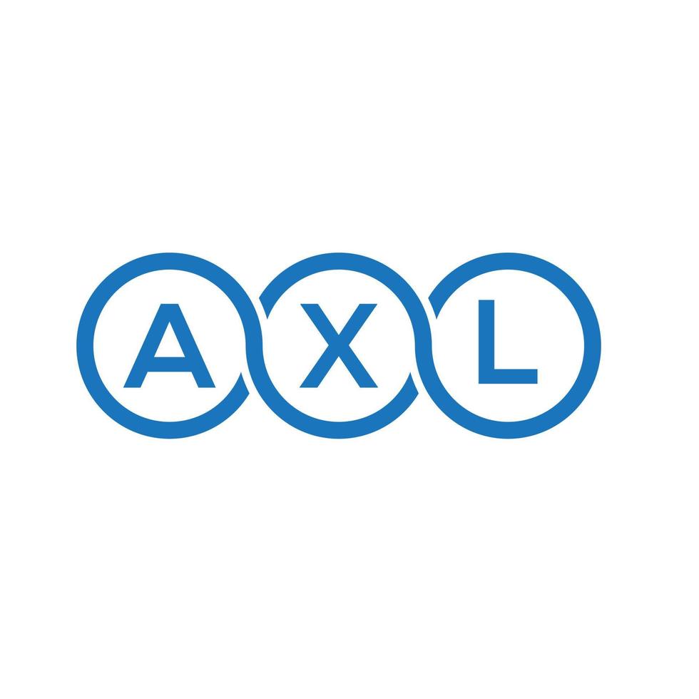 création de logo de lettre axl sur fond blanc. concept de logo de lettre initiales créatives axl. conception de lettre axl. vecteur