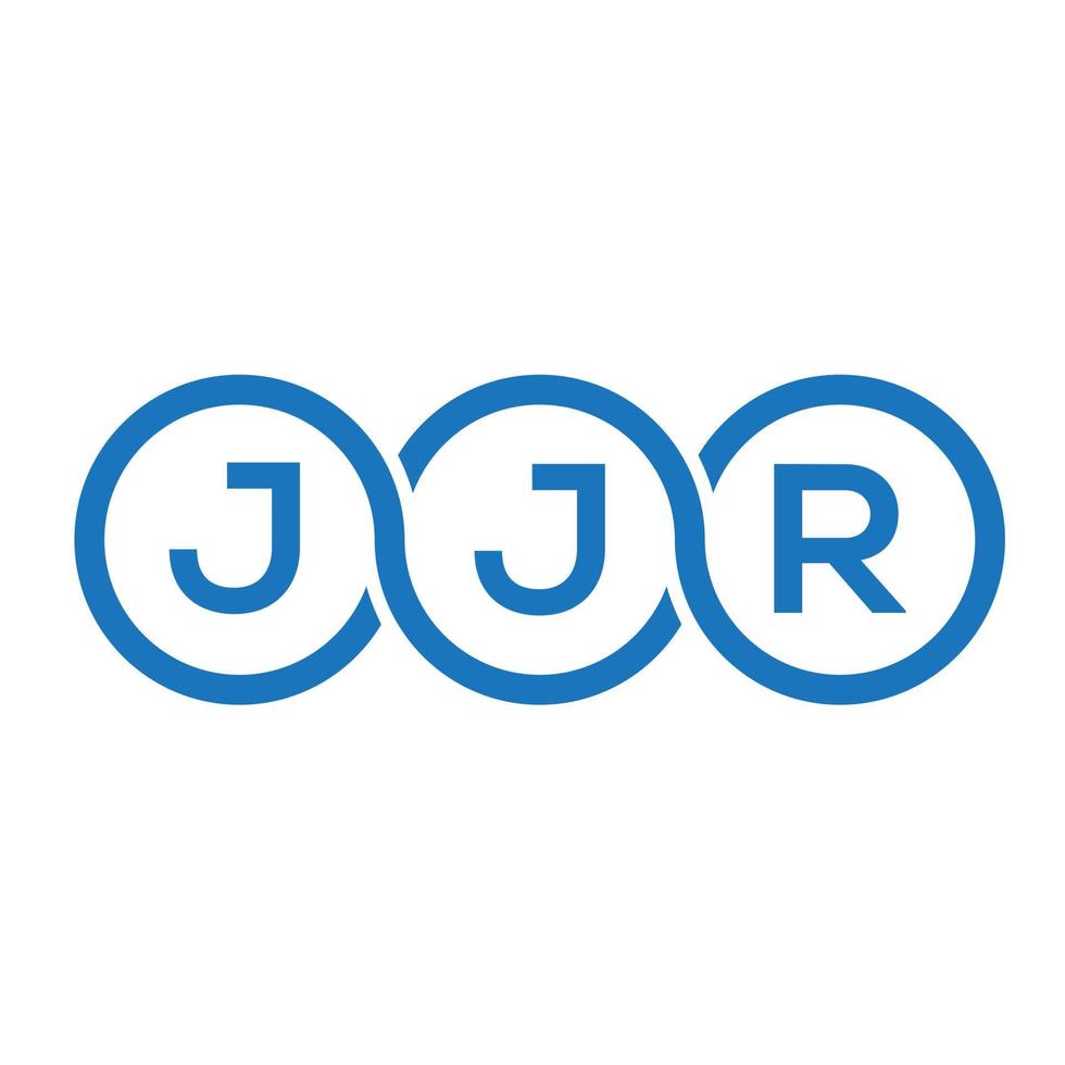 création de logo de lettre jjr sur fond blanc. concept de logo de lettre initiales créatives jjr. conception de lettre jjr. vecteur