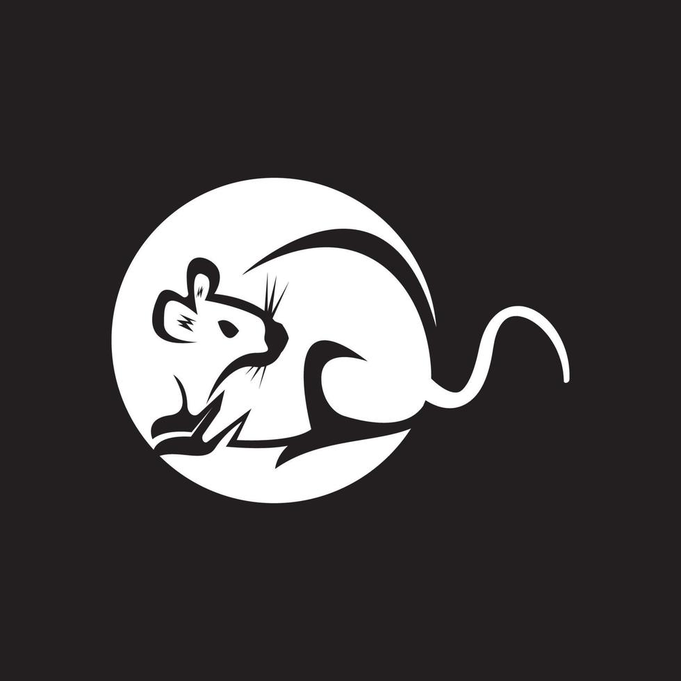 icône de rat et illustration vectorielle de symbole vecteur