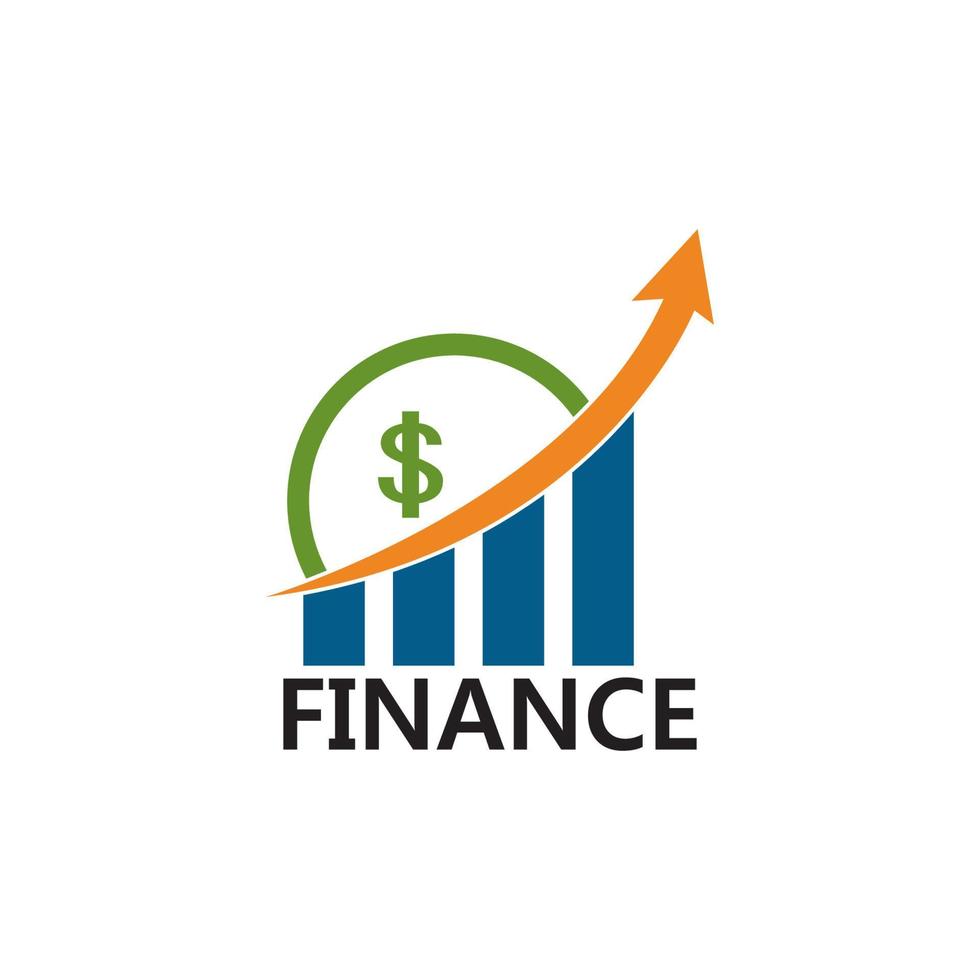 illustration de modèle de logo de finance d'entreprise vecteur