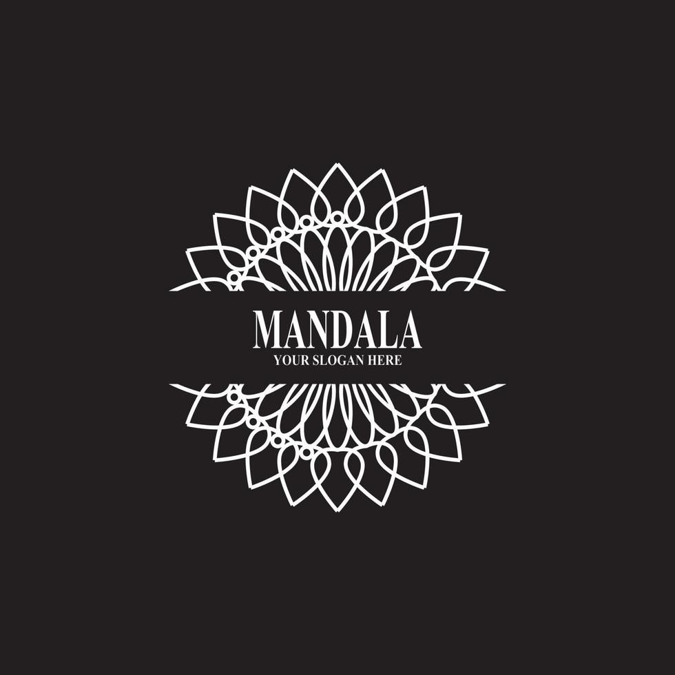 illustration vectorielle de conception de logo de mandala vecteur