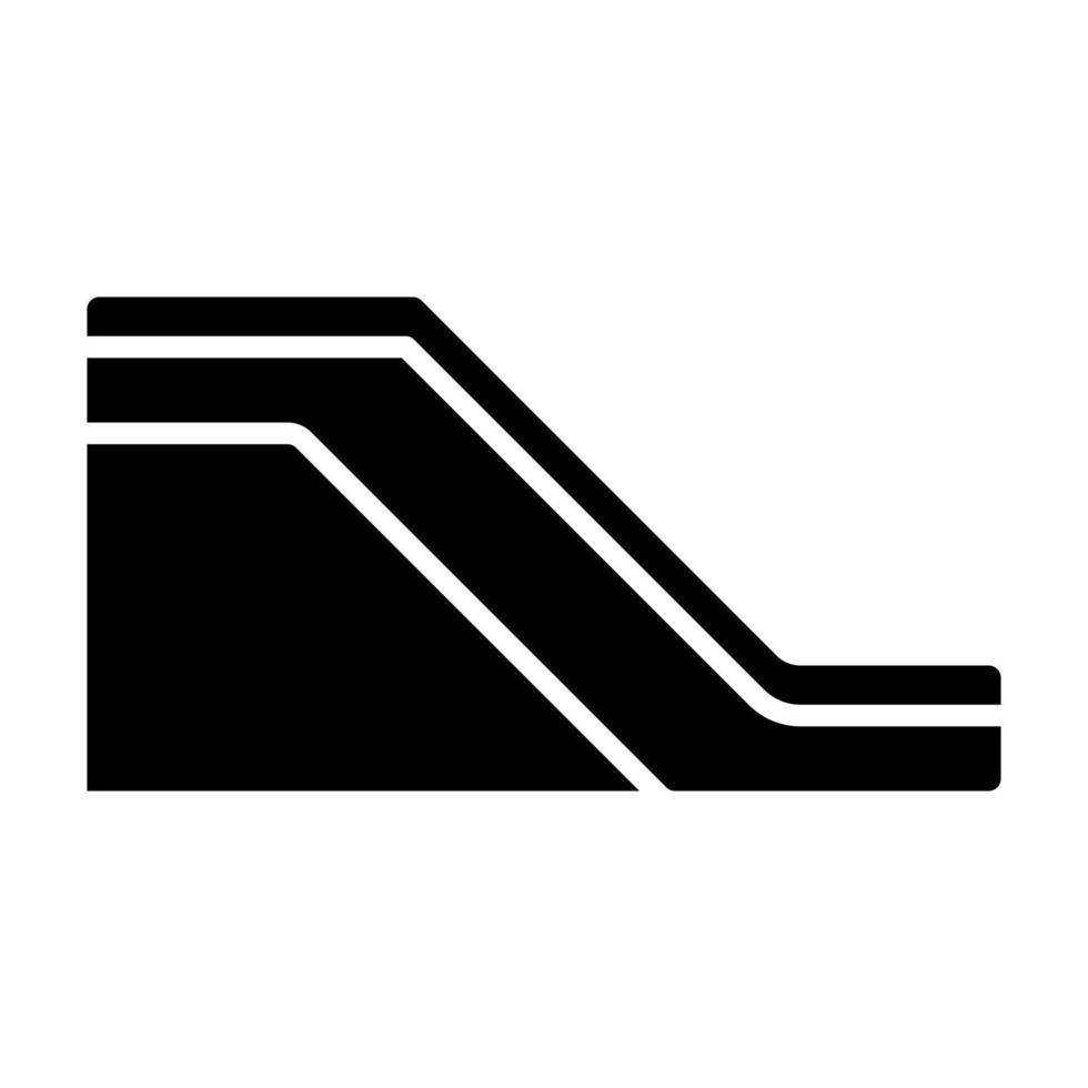 icône de glyphe d'escalator vecteur