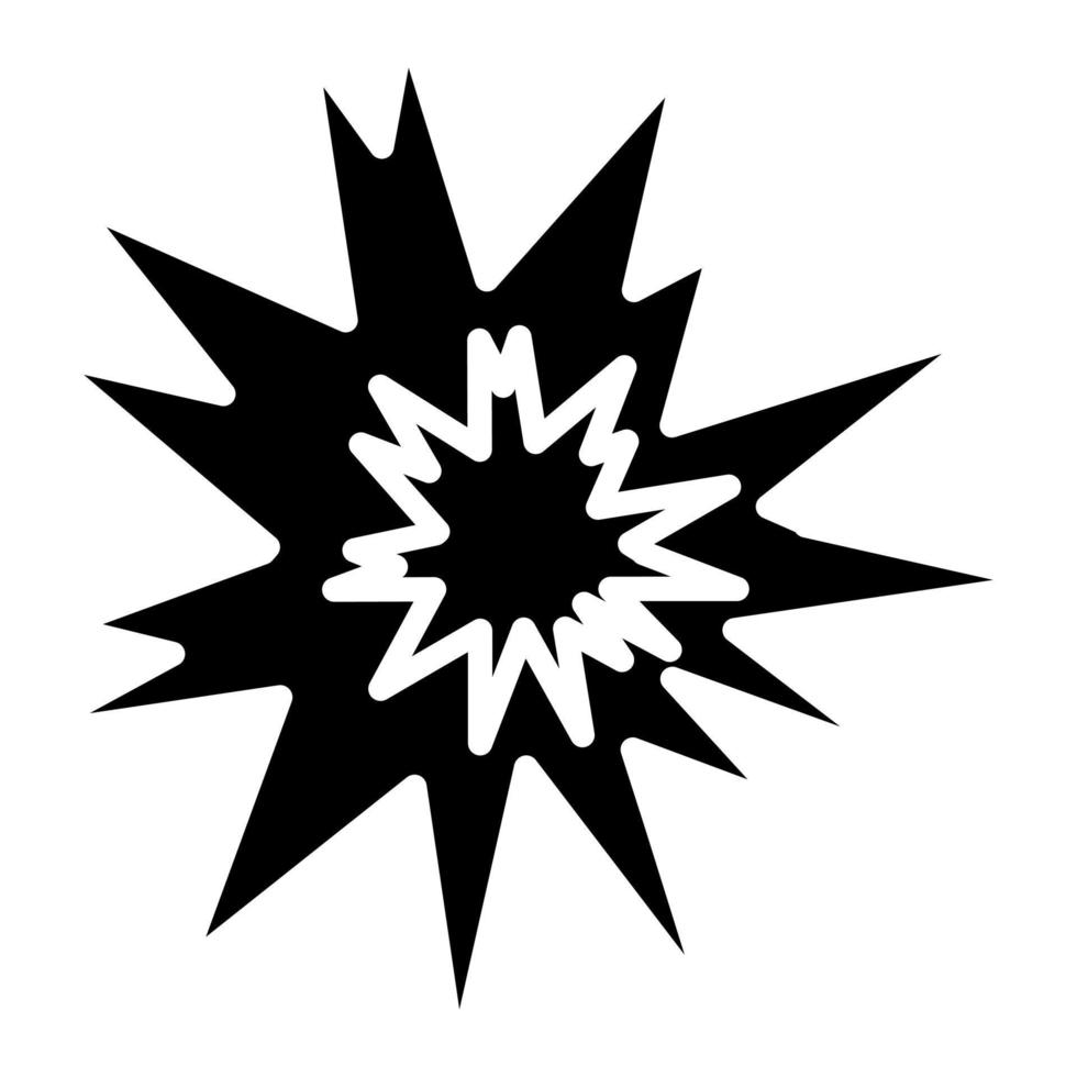 icône de glyphe scintillant vecteur