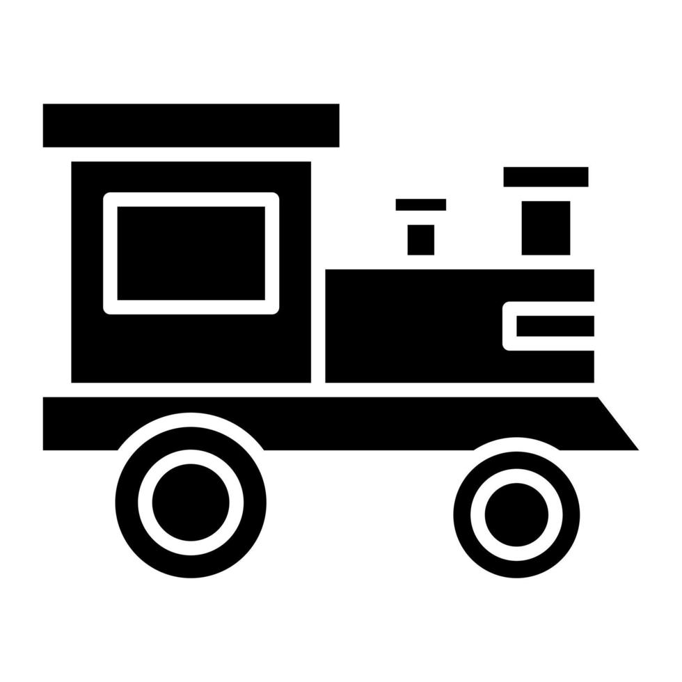 icône de glyphe de locomotive vecteur