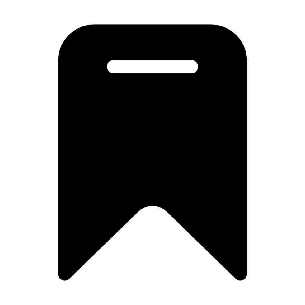icône de glyphe de signet vecteur