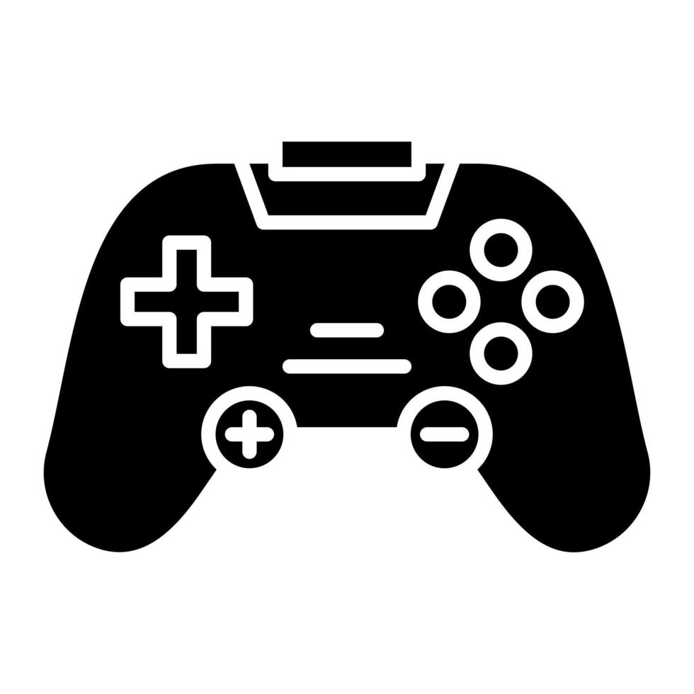 icône de glyphe de console de jeu mobile vecteur