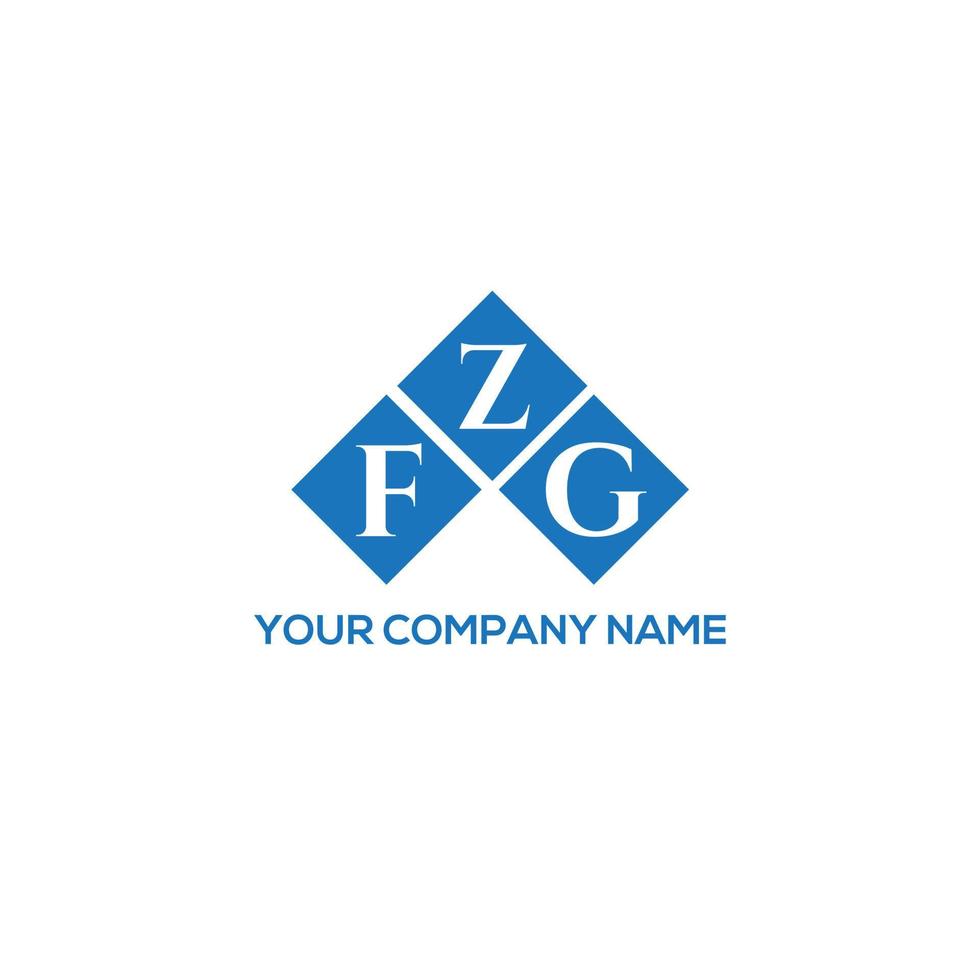 création de logo de lettre fzg sur fond blanc. concept de logo de lettre initiales créatives fzg. conception de lettre fzg. vecteur