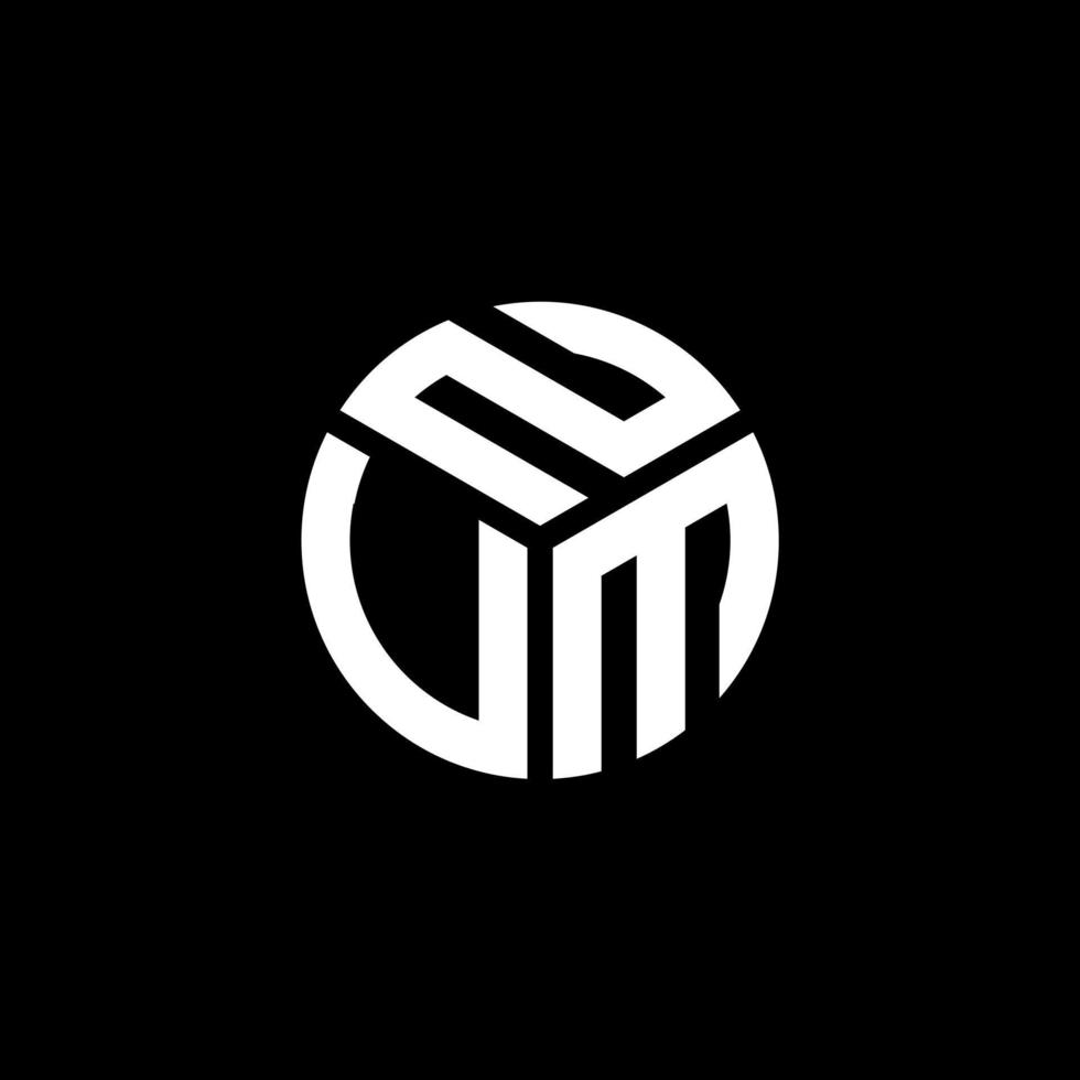 création de logo de lettre nvm sur fond noir. concept de logo de lettre initiales créatives nvm. conception de lettre nvm. vecteur