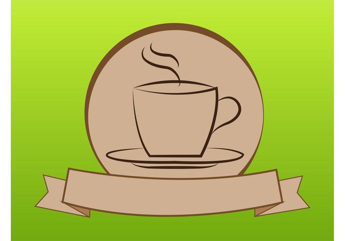 Logo du café vecteur