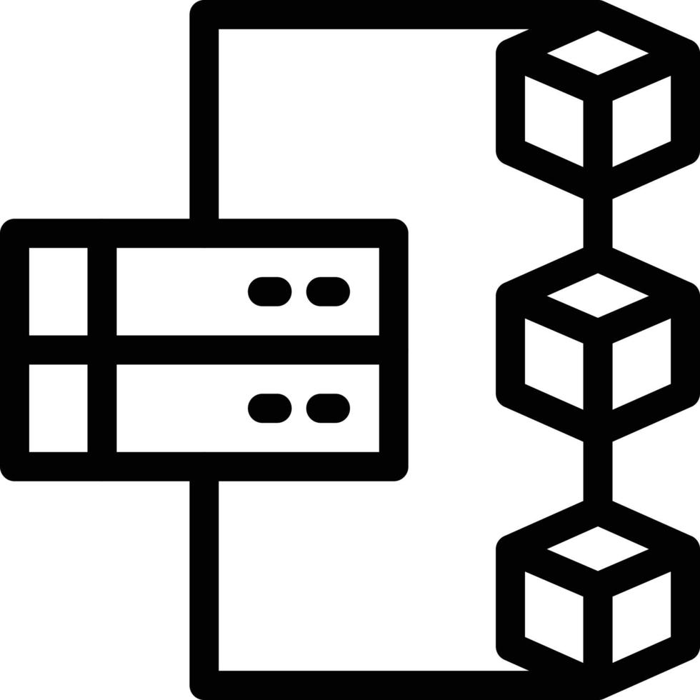 illustration vectorielle de réseau de serveur sur un background.symboles de qualité premium. icônes vectorielles pour le concept et la conception graphique. vecteur