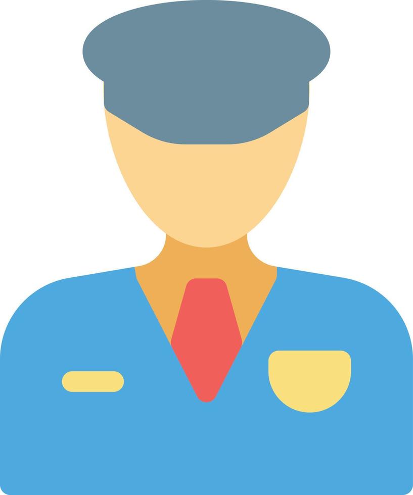 illustration vectorielle d'officier sur un fond. symboles de qualité premium. icônes vectorielles pour le concept et la conception graphique. vecteur