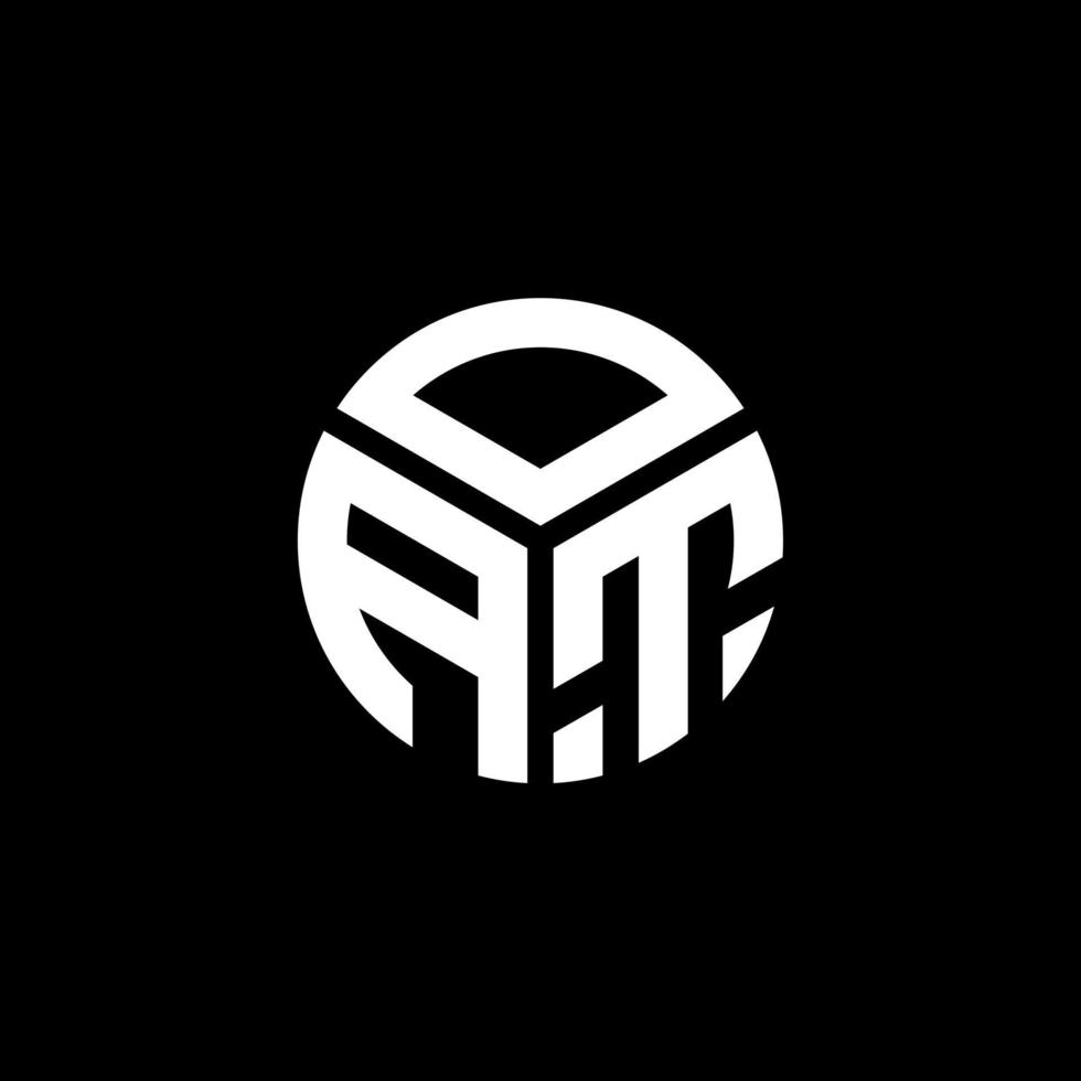 création de logo de lettre d'avoine sur fond noir. concept de logo de lettre initiales créatives d'avoine. conception de lettre d'avoine. vecteur
