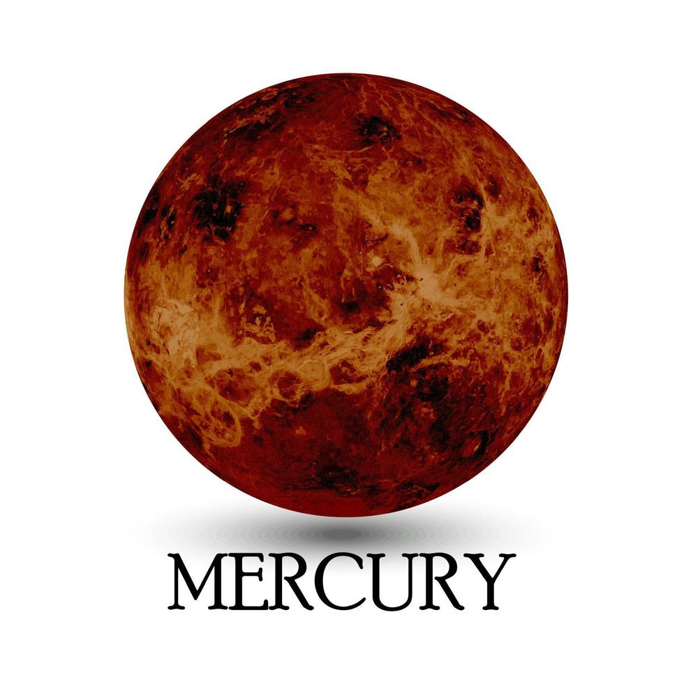 planète Mercure. vecteur d'illustration