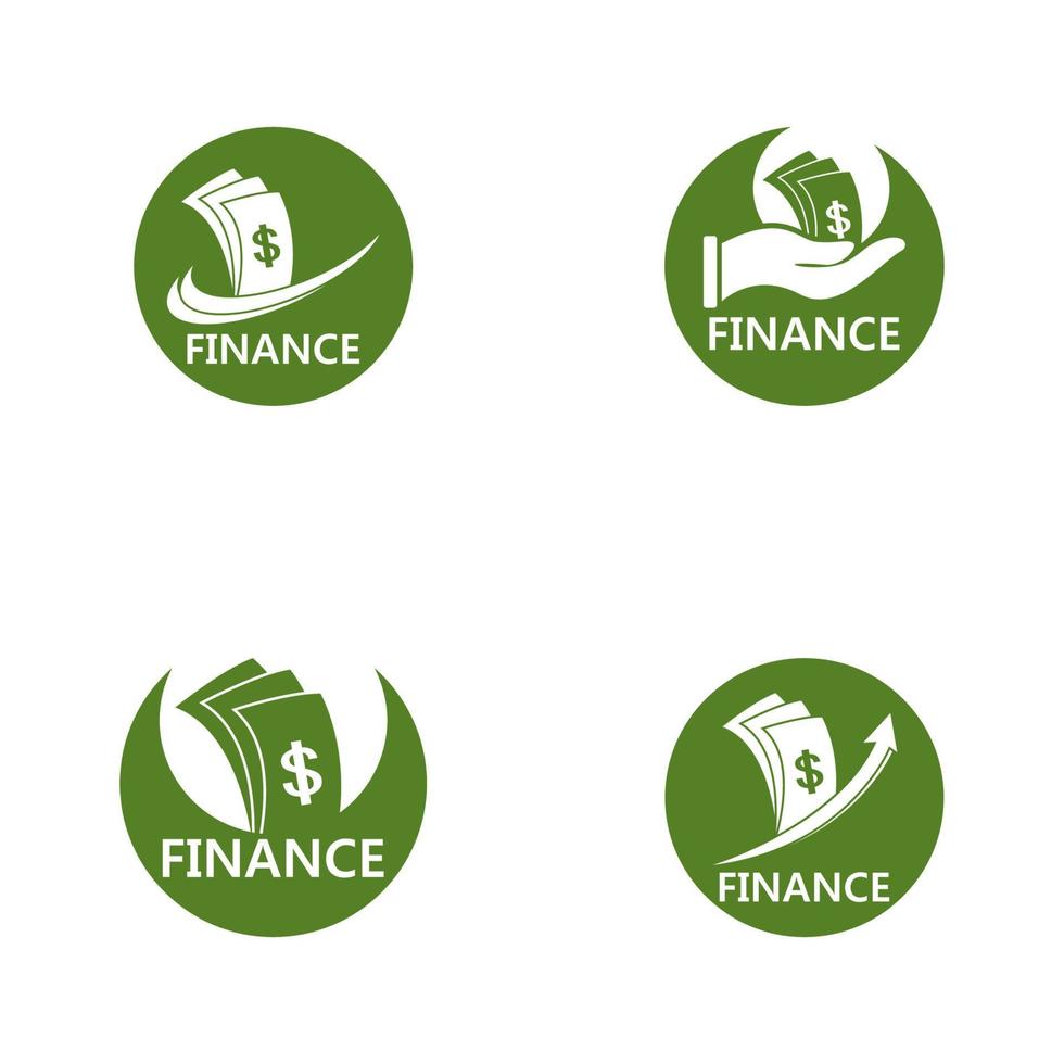 illustration de modèle de logo de finance d'entreprise vecteur