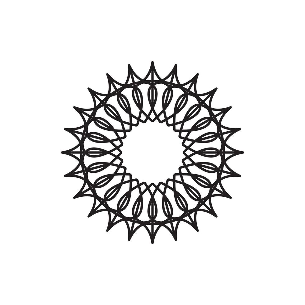 illustration vectorielle de conception de logo de mandala vecteur