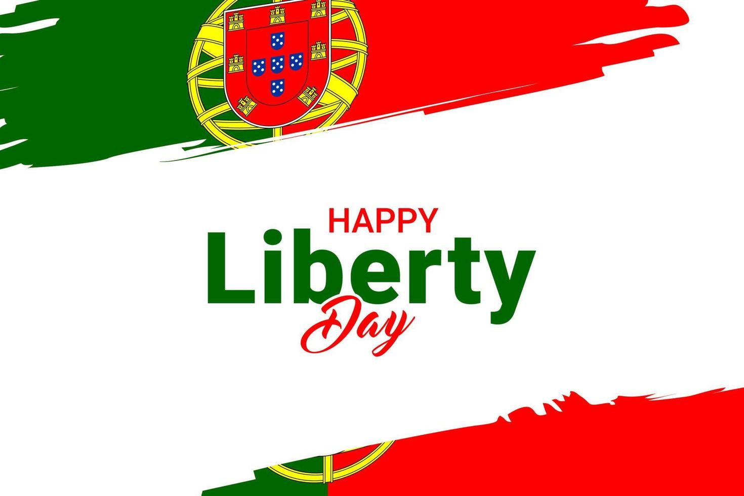 jour de la liberté portugal vecteur
