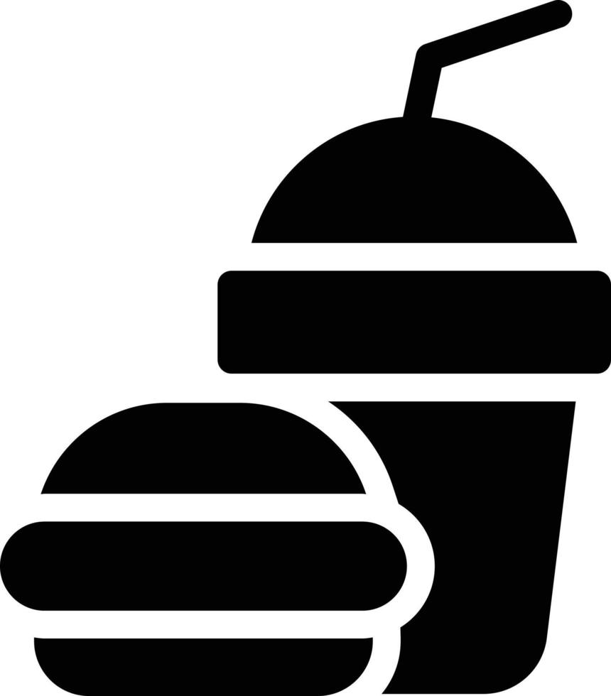 illustration vectorielle de boisson burger sur fond. symboles de qualité premium. icônes vectorielles pour le concept et la conception graphique. vecteur