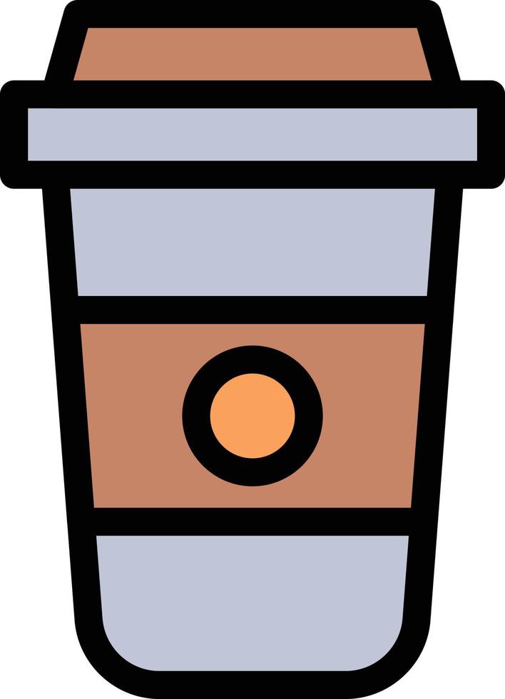 illustration vectorielle de tasse à café sur fond.symboles de qualité premium.icônes vectorielles pour le concept et la conception graphique. vecteur