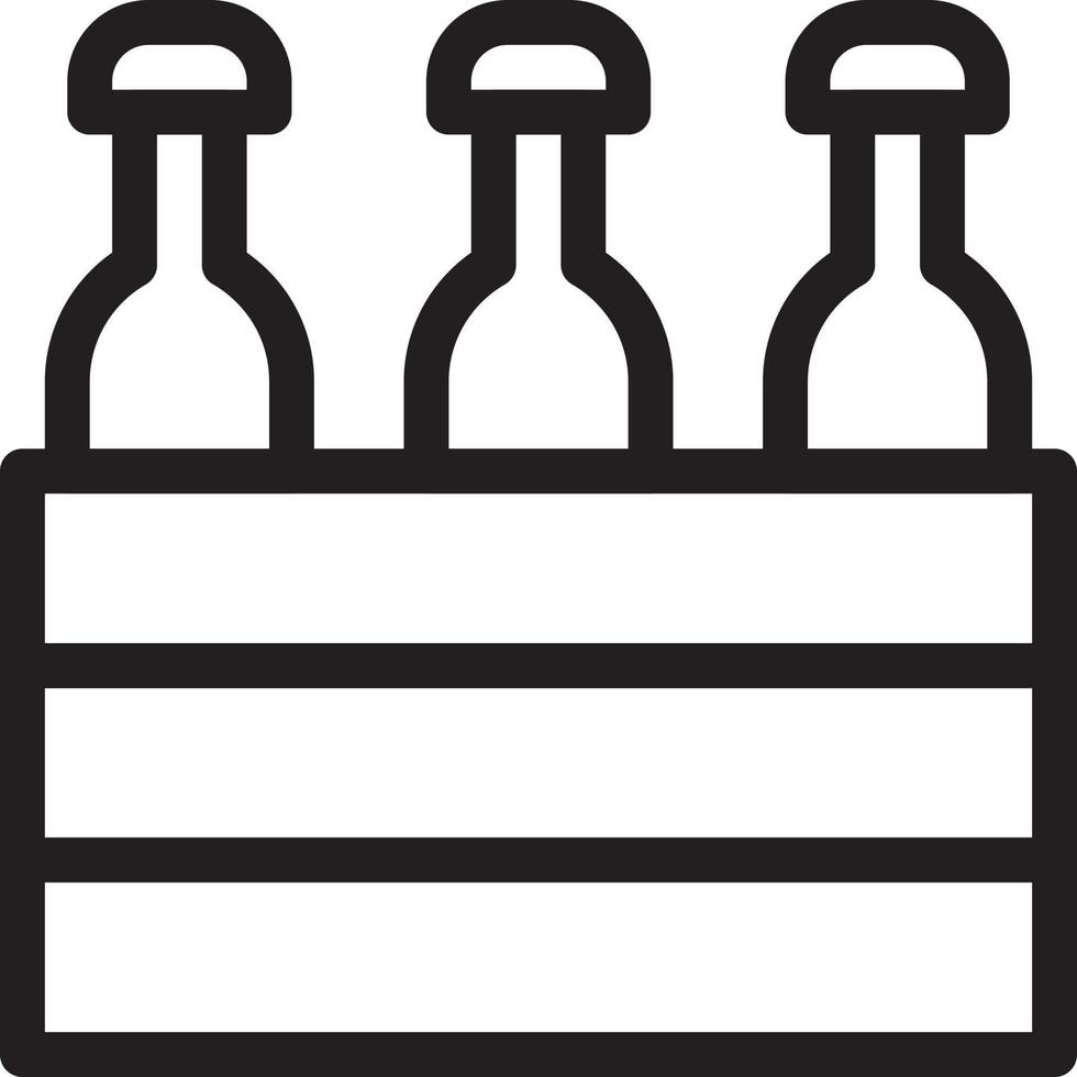 illustration vectorielle de bouteille sur un fond. symboles de qualité premium. icônes vectorielles pour le concept et la conception graphique. vecteur