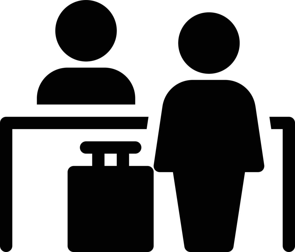 illustration vectorielle de réception de l'aéroport sur un background.symboles de qualité premium.icônes vectorielles pour le concept et la conception graphique. vecteur